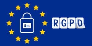 Logo RGPD bleu europe